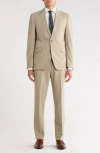 Savile Row Co Micro Check Suit In Brown