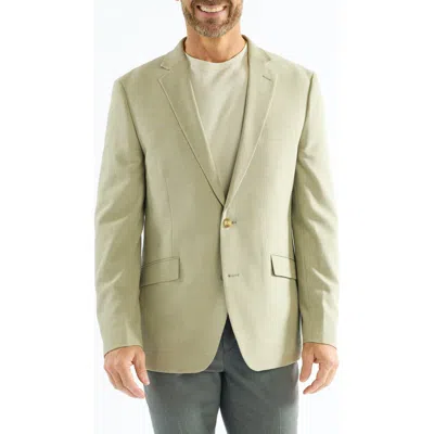 Savile Row Co Moss Leno Weave Check Sport Coat In Green