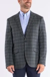 Savile Row Co Plaid Sport Coat In Gray