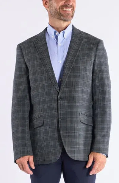 Savile Row Co Plaid Sport Coat In Gray