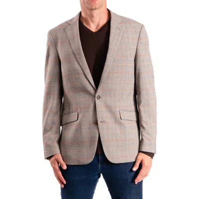 Savile Row Co Plaid Sport Coat In Tan