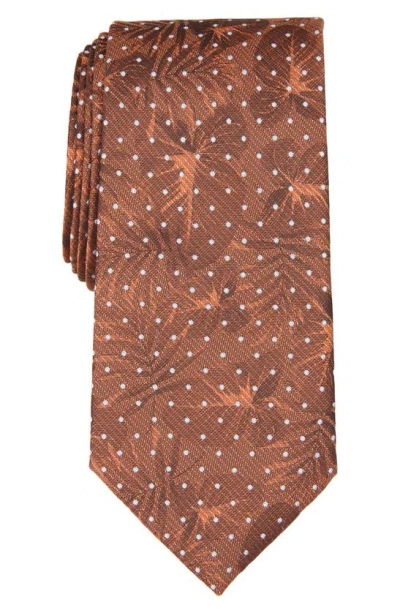 Savile Row Co Shaw Dot Tie In Orange