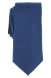 Savile Row Co Solid Satin Tie In Blue