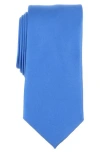 Savile Row Co Solid Satin Tie In Blue