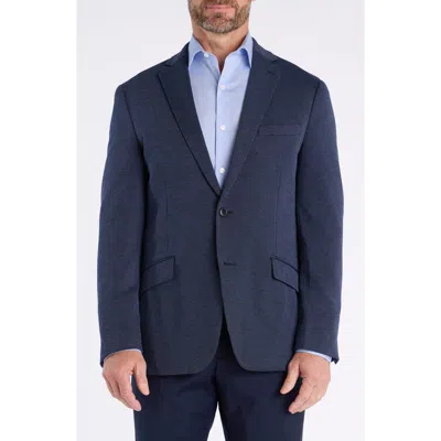 Savile Row Co Textured Knit Sport Coat In Blue