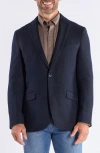 Savile Row Co Windowpane Knit Sport Coat In Blue
