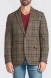Savile Row Co Windowpane Sport Coat In Olive