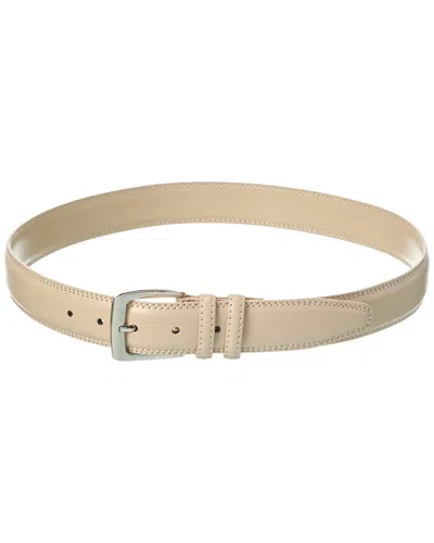 Savile Row Double Leather Belt In Brown