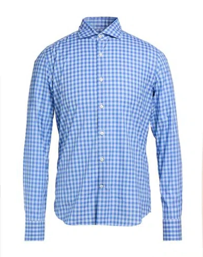 Savile Row Man Shirt Blue Size 15 ¾ Cotton