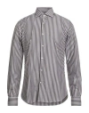 Savile Row Man Shirt Charcoal Size 16 Cotton In Gray