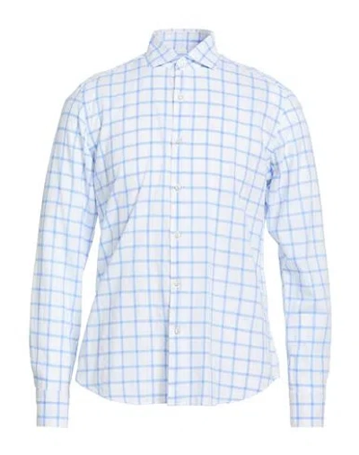 Savile Row Man Shirt Light Blue Size 16 ½ Cotton, Linen