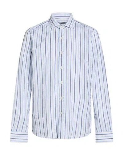 Savile Row Man Shirt Light Blue Size 17 Cotton, Linen