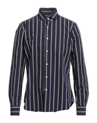 Savile Row Man Shirt Midnight Blue Size 16 ½ Cotton