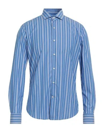 Savile Row Man Shirt Pastel Blue Size 17 Cotton