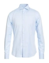 Savile Row Man Shirt Sky Blue Size 15 ¾ Cotton In Blue