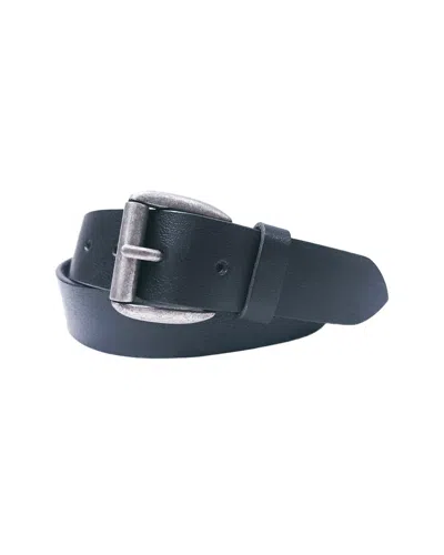 Savile Row Soft Hand Full-grain Leather Belt In Black
