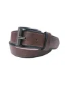 Savile Row Stunning Casual Beveled Edge Leather Belt In Brown