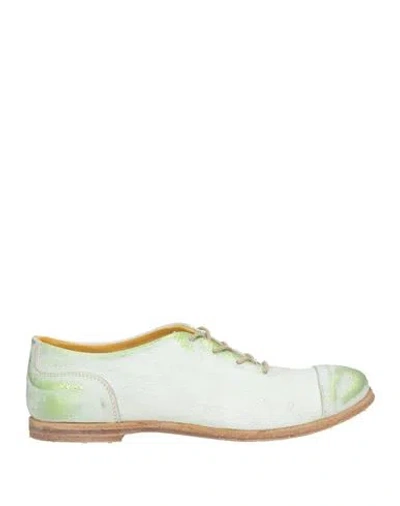 Savio Barbato Woman Lace-up Shoes White Size 9 Leather