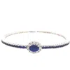 Savoia Women's Oval Cuff Bracelet In Blue In Blue