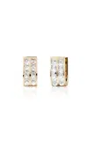 Savolinna 18k Yellow Gold Be Spiked  Double Row Higgie Earrings In Gold