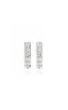 Savolinna Jewelry Be Spiked 18k White Gold Diamond Mini Huggie Earrings
