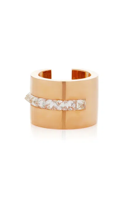 Savolinna Jewelry Be Spiked 18k Yellow Gold Diamond Ear Cuff