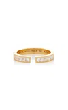 Savolinna Jewelry Be Spiked 18k Yellow Gold Diamond Open Band