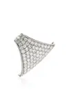 Savolinna Jewelry Maxi Ergo 18k White Gold Diamond Ear Cuff In White
