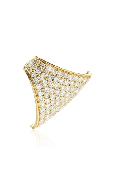 Savolinna Jewelry Maxi Ergo 18k Yellow Gold Diamond Ear Cuff