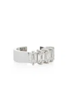 Savolinna Jewelry Scala 18k White Gold Diamond Ear Cuff In Multi