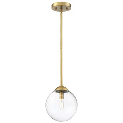 Savoy House 1-light Mini Pendant In Natural Brass