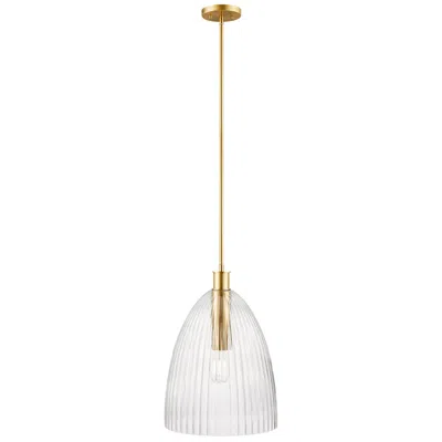 Savoy House 1-light Pendant In Natural Brass In Gold