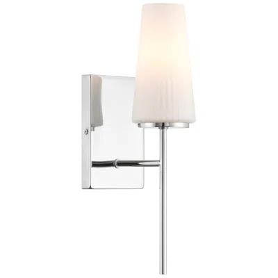 Savoy House 1-light Wall Sconce In Chrome In Silver