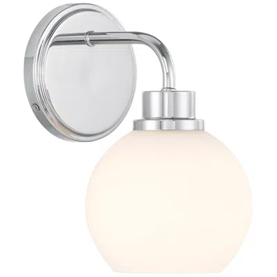 Savoy House 1-light Wall Sconce In Chrome In Silver