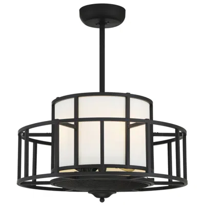 Savoy House 26"  Oslo 4-light Matte Black Fan D'lier Ceiling Fan