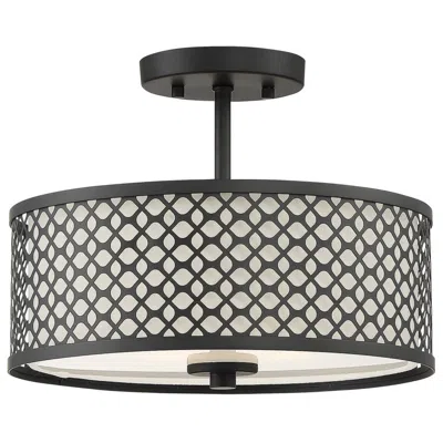 Savoy House 2-light Ceiling Light In Matte Black