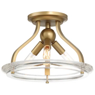 Savoy House 3 Lt Ceiling Light In Vintage Gold