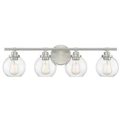 Savoy House 30" Wide Satin Nickel 4-light Bath Light
