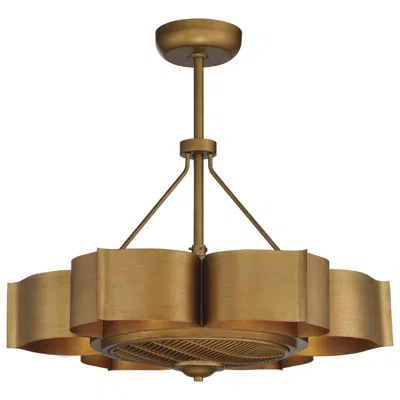 Savoy House 31"  Stockholm 6-light Gold Patina Fan D'lier
