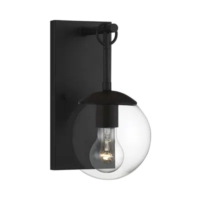 Savoy House Alameda 11" High Matte Black Outdoor Wall Light