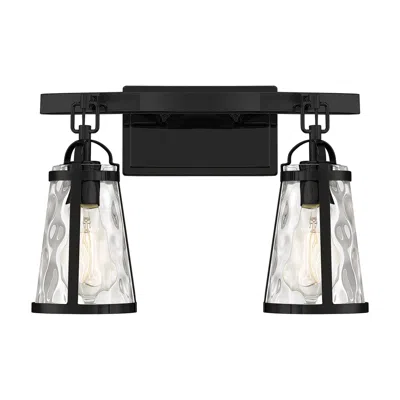 Savoy House Albany 16" Wide 2-light Black Bath Light
