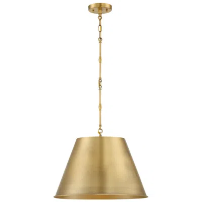 Savoy House Alden 1-light Pendant In Warm Brass In Gold
