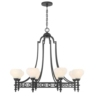Savoy House Allston 8-light Chandelier In Matte Black