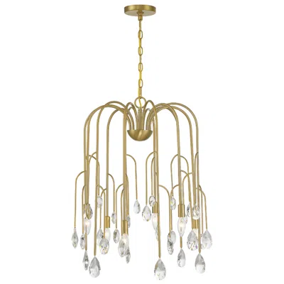 Savoy House Anholt 22.75" Wide Noble Brass 6-light Chandelier