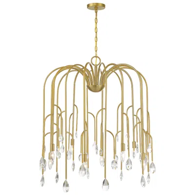 Savoy House Anholt 32" Wide Noble Brass 8-light Chandelier