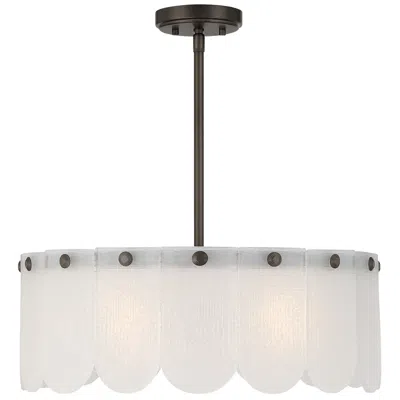 Savoy House Ashton 4-light Convertible In Mediterranean Bronze In Black