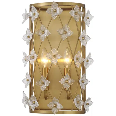 Savoy House Bailey 2-light Wall Sconce In Warm Brass