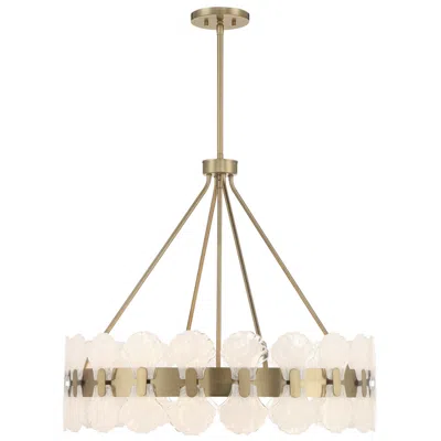 Savoy House Bancroft 6-light Chandelier In Noble Brass