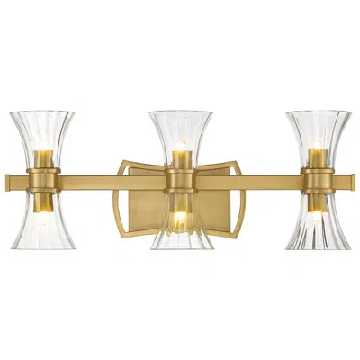 Savoy House Bennington 24" Wide Warm Brass 6-light Led Vanity Bath Light