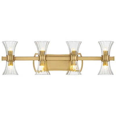 Savoy House Bennington 32" Wide Warm Brass 8-light Led Vanity Bath Light